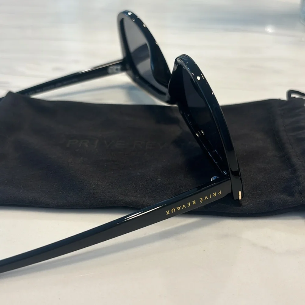 Black & gold Prive Revaux cat eye Juliet sunglasses - Picture 5 of 7